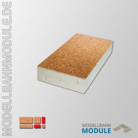 Modultisch 500 x 250 mm mit Kork