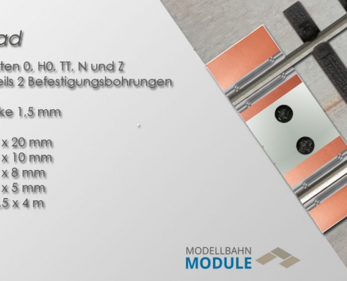 Lötpads für viele Spurweiten Lötpads für viele Spurweiten